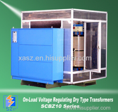 On-voltage regulating dry type transformer