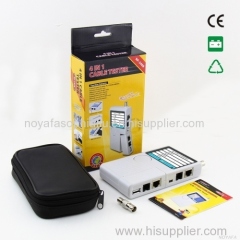 4 in 1 lan network cable telephone line coxical cable tester