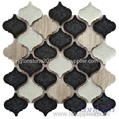 Wood Grey Lantern Mosaic Tile