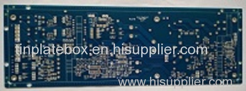 Double side Printed Circuits Board (PCB) with 2 OZ copper and 25um Copper thickness in vias for Power Solution