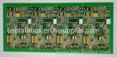 Gold Multi-layer Printed Circuits Board (PCB) with aspect 8:1 for industrial Solution