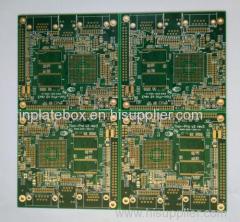 Gold Multi-layer Printed Circuits Board (PCB) with min. line width/spacing 4.72/5.12 mil for industrial Solution