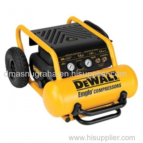 Dewalt D55146 Heavy-Duty 200 PSI 4.5 Gallon Electric Wheeled Portable Compressor