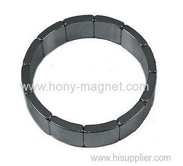 Homemade Permanent type strong neodymium arc segment magnets