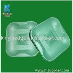 Biodegradable sugarcane molded pulp paper fresh fruit tray