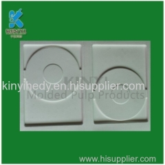 Custom fiber material pulp molding dvd box set packing tray