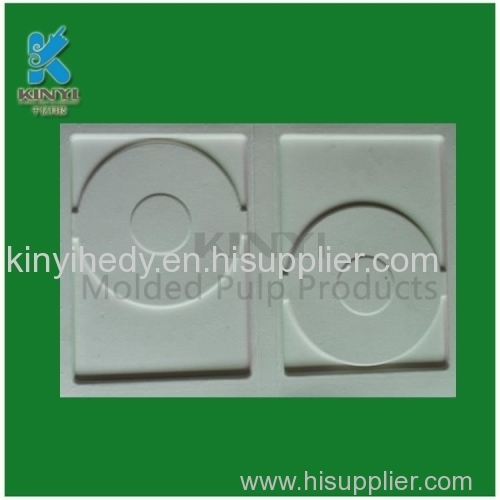 Custom fiber material pulp molding dvd box set packing tray