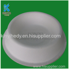 Biodegradable molded fiber pulp paper dog bowl