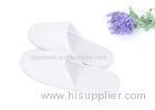 White OEM Disposable Spa Slippers Open Toe And Closed Toe Styles Slipper