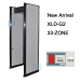 33 ZONES security door frame walk through metal detector gate for airport XLD-G2