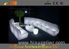 Outdoor Exhibition Furniture with glass Built-in rechargeable battery and RGB light