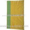 Custom OEM PP Yellow Woven Polypropylene Packaging Sacks for Agricultural / Indusrial