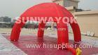 Red 210D Nylon UV Resistance Inflatable Spider Tent With 6m Dia Fourfold stitching at bottom