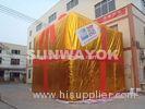 OEM Golden Inflatable Advertising Gift Box Model For Parties