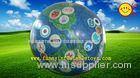 Giant Durable Inflatable Roller Ball Advertising With Cartoon Character