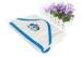 Embroidered White Toddlers Hooded Baby Towels Mild Nature To Skin