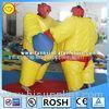 Kids / Adults PVC Inflatable Boxing Sumo Wrestling Suits Yellow