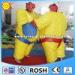 Kids / Adults PVC Inflatable Boxing Sumo Wrestling Suits Yellow