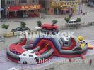UV - Resistance Attractive Safety Garden Inflatable Obstacle Course With Slide
