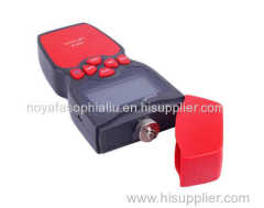 Optical red light source fiber tester