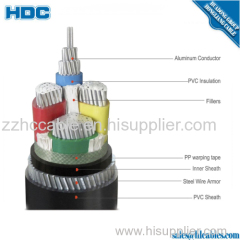 0.6-1KV Cu/Al PVC/XLPE SWA/STA armor Power Cable