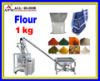 Automatic 1 kg fllour large volume back sealing/pillow bag packaging machine line