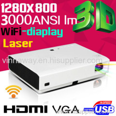 Mini DLP best seller projector in Chinese supplier 1280*800p support HD 1080p beamer projector with 3800lumen