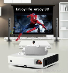 Mini DLP best seller projector in Chinese supplier 1280*800p support HD 1080p beamer projector with 3800lumen