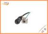 Dustproof RF Cable Assemblies Outdoor Wire Connector Plugs / Plastic Ferrule Connector Socket Corros
