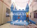 Lovely 0.55 mm PVC Inflatable Combo Bouncers With Small Slide For Fun