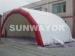 CE White Inflatable party Tent With 3 layers fire retardant 0.55mm PVC
