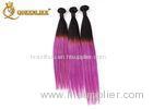 Colorful Ombre Straight Virgin Peruvian Human Hair 28 Inches Hair Extensions