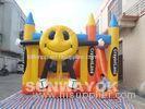 Cartoon Commercial Park Inflatable Combos Boncers With Slide For Rental