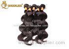 Professional 18" 20" Indian Human Hair Weave Natural Black Hair Extensions