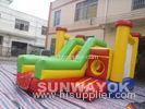 Outdoor Inflatable Combo Bouncers With Funny Climbing / Jumping Slide