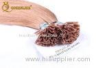 Long Blonde Double Weft I Tip / U Tip Hair Extensions Indian Remy Human Hair