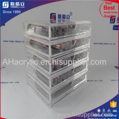 Mint tier wholesale clear acrylic cosmetic acrylic makeup box acrylic makeup drawers