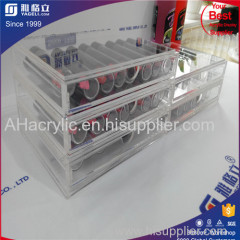 Mint tier wholesale clear acrylic cosmetic acrylic makeup box acrylic makeup drawers