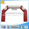 Red / White Inflatable Halloween Arch 0.6mm PVC Tarpaulin Well Tailed