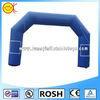 600D Blue Inflatable Start Finish Arch With Velcro Strip Fire Retardant