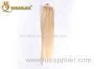 Golden Blonde White Girl Micro Loop Human Hair Extensions 100g / Bundle