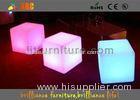 Lighting ottoman cube with 16 colors Glowing Furniture / LED ottoman chair