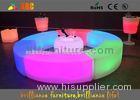 PE LED Bar Stool / Bench Curved Durable For Outdoor / Indoor