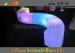 Indoor Colorful Lighting LED Bar Stools PL13 LED Curved Benches For Clubs