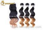 Brazilian 8" 10" 12" Ombre Human Hair Lace Closure Body Wave