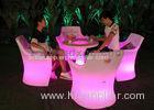 Plastic Bar Chairs LED Furniture Waterproof For Party / Wedding / Hotels