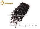 4 By 4 Cm Free Parting Silk Based Human Hair Lace Closures Soft Curly Remy Hair