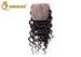 Hand Made Medium Lace Deep Wave Human Hair Lace Closure Silk Based Swiss Lace