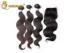 100% brazilian Real Human Hair Lace Closure Body Wave hair Weave