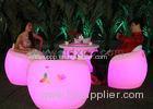 LED Lighting Round French Classical Armchair For Golf Club / Disco / KTV